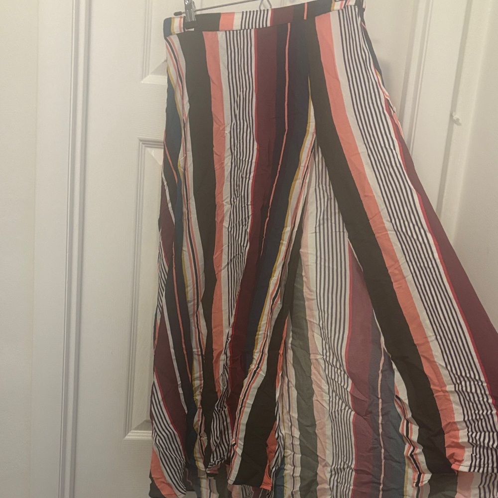 Flynn Skye Asymmetrical Striped Skirt - Multicolor